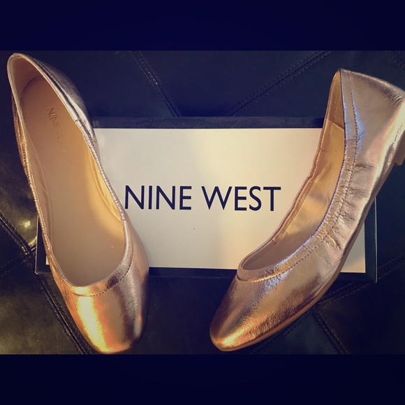 Shoes | Nine West Pink Rose Gold Girls 